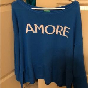 United Colors Of Benetton Sweaters - Amore blue sweater United Colors Of Benetton Sweaters - Amore blue sweater